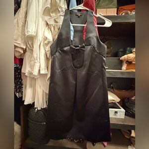 RODIER Black Satin Dress